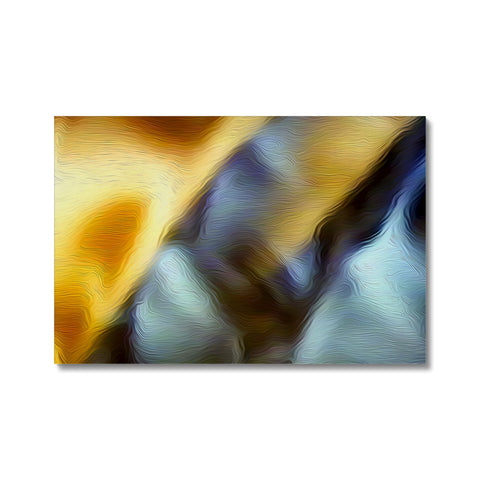 Turquoise Gold Curtain Canvas