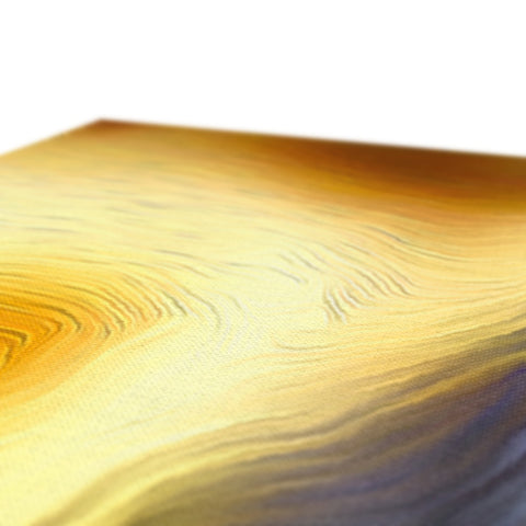 Turquoise Gold Curtain Canvas