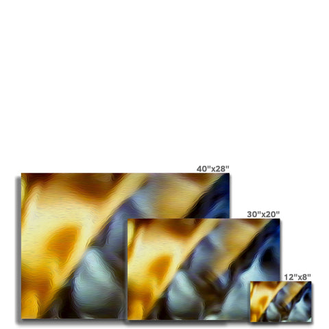 Turquoise Gold Curtain Canvas