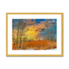 Winter Meadow Antique Framed & Mounted Print