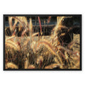 I Sing the Grasses Electric 6 Framed Canvas
