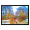 Winter Pond Framed Canvas